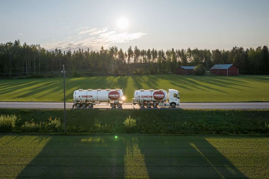 Kemitank fra VM Tarm på landevejen fra luftfoto