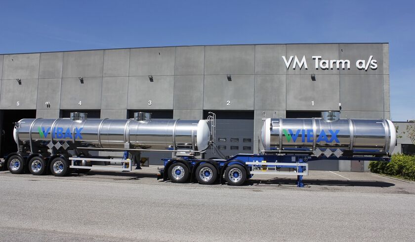 Wibax Logistics – 23 000 liters kemtanksemitrailer och 13 000 liters kemtankspåbyggnad