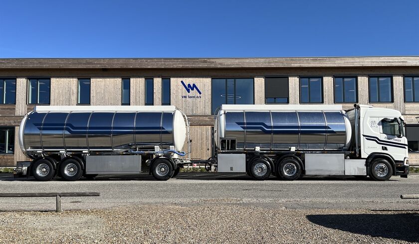 Vognmand Per Just Hansen – 18 000 liters olje-/bränsletankspåbyggnad och 27 000 liters olje-/bränsletankssläpvagn