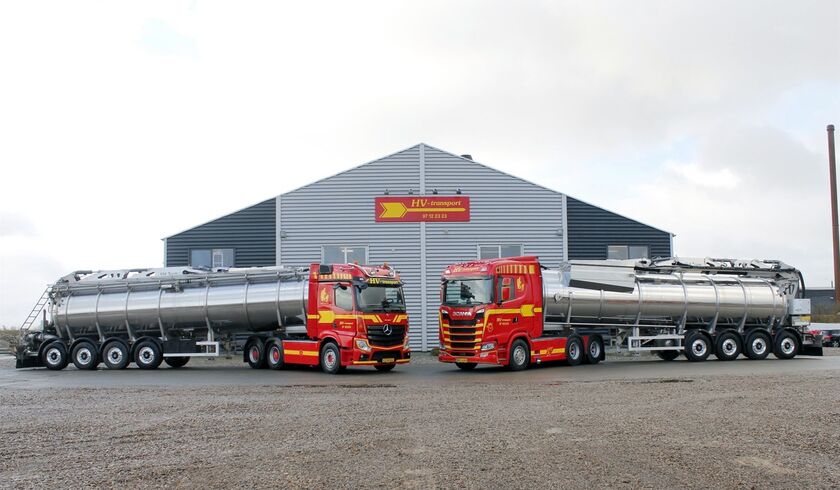 HV Transport – 2 st. 39 000 liters gödseltanksemitrailers